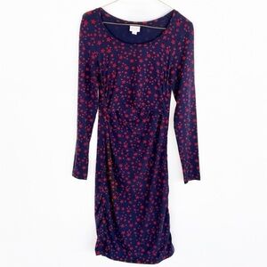 SALE 🛍️ Nursing Wear dress / top 𝅺BOOB Design Navy red Stars Womens size XS